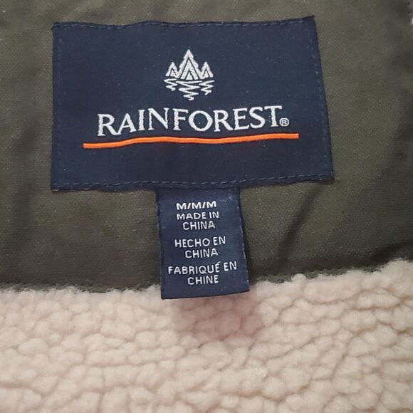 Rainforest HERITAGE MICRO OXFORD DIAMOND QUILTED SHERPA LINED VEST $150 - Picture 7 of 8